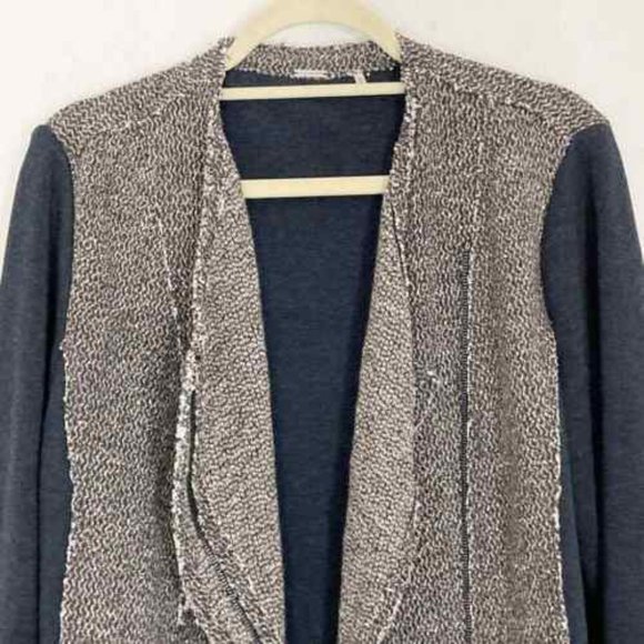 Elie Tahari Gabby Wool Blend Moto Jacket Blazer Asymmetrical Zip Tweed Raw Edge - Picture 5 of 10